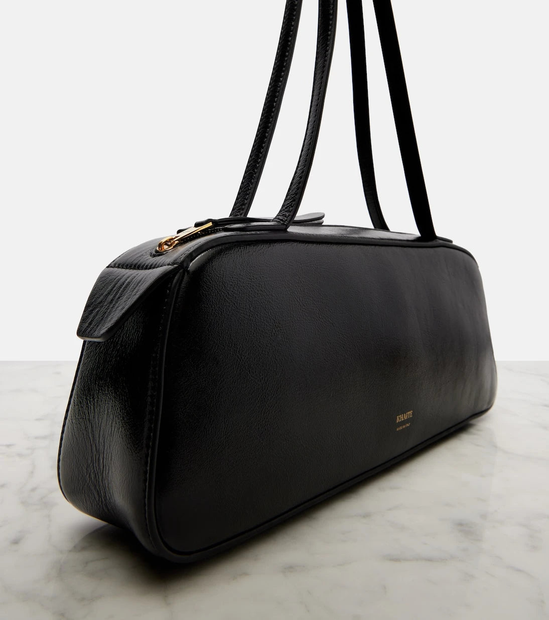 Khaite - Simona patent leather shoulder bag