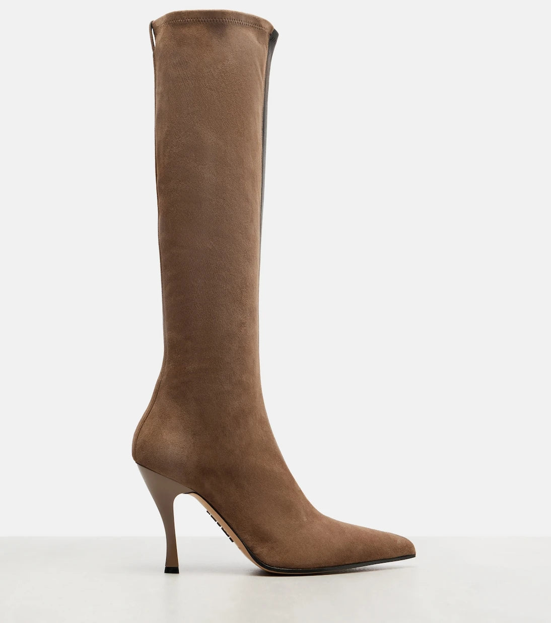 Loewe - New Comic leather and suede knee-high boots