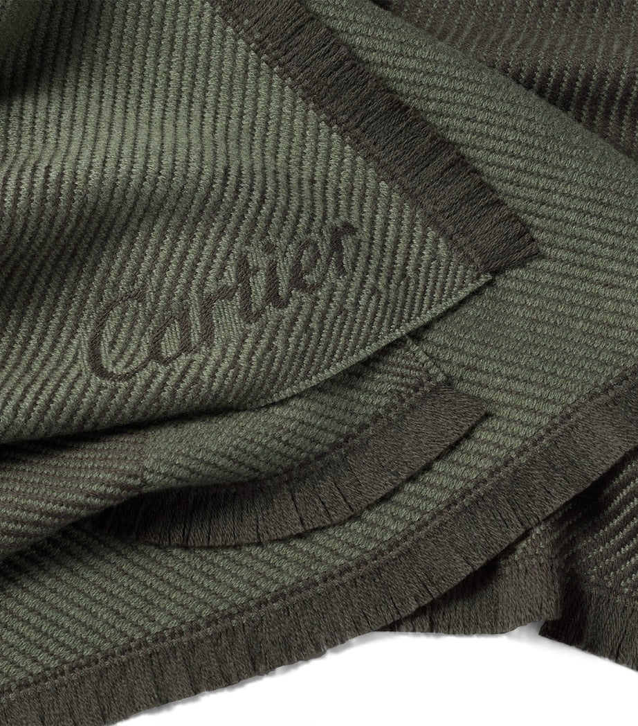 Wool-Cashmere Panthère de Cartier Blanket (190cm x 140cm)