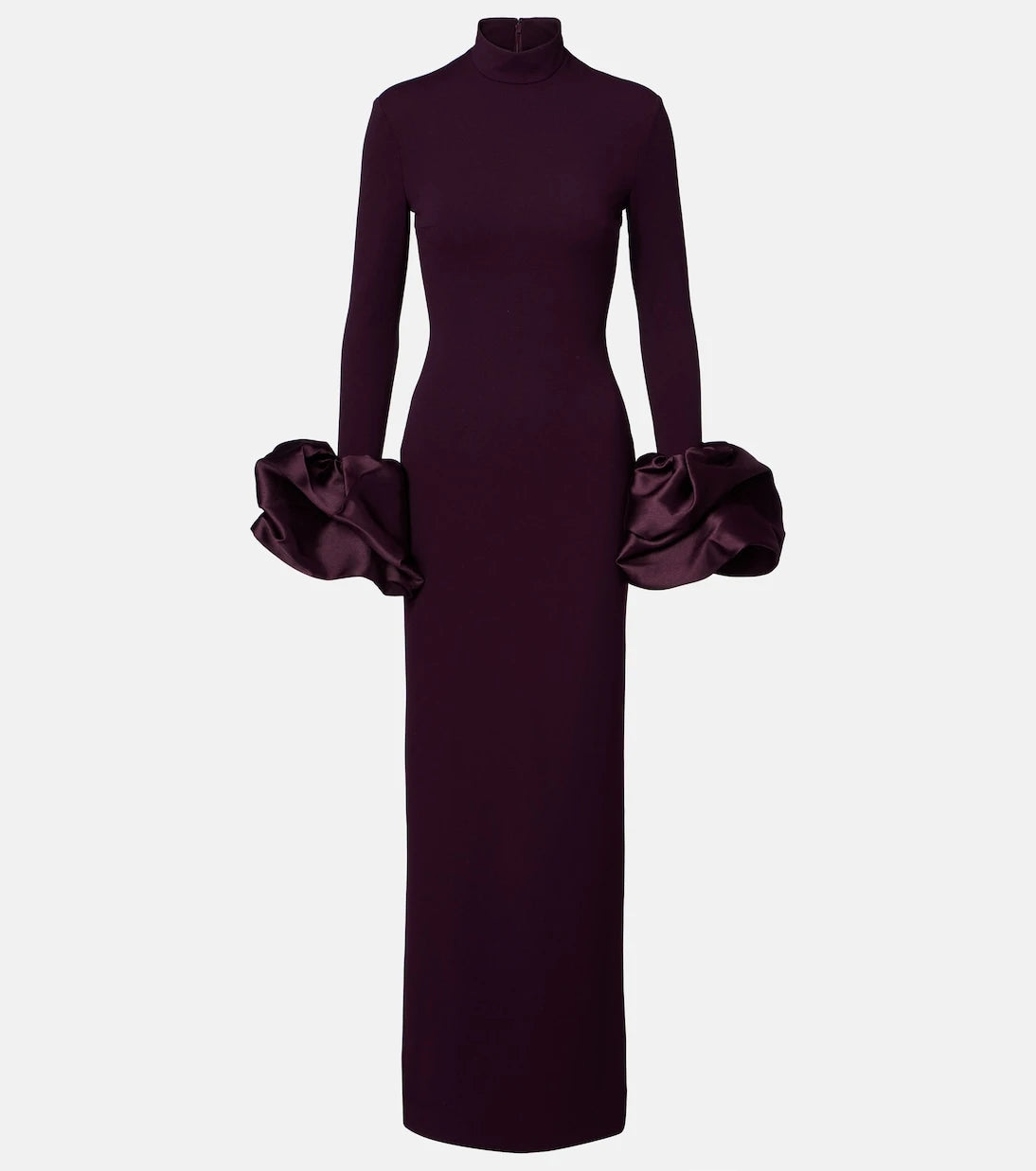 Solace London - Viviana satin-trimmed gown