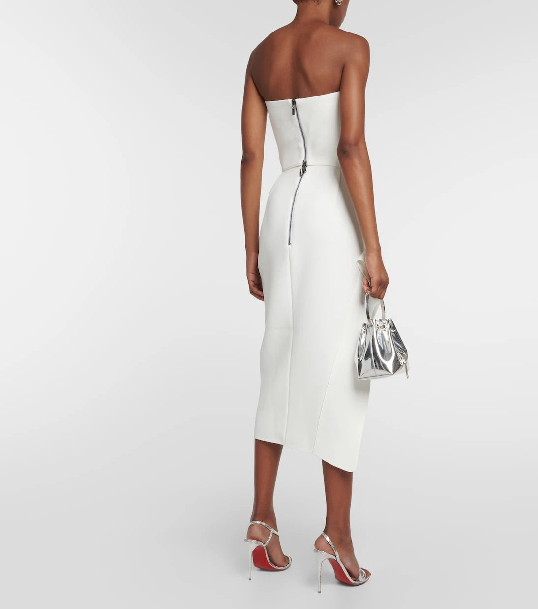Maticevski - Narrate side-slit crêpe pencil skirt