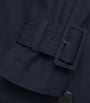 Veronica Beard Navy Stretch-Wool Conneley Dickey Trench Coat
