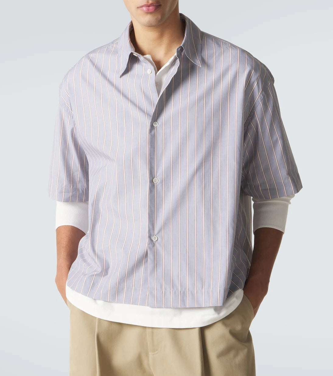 Studio Nicholson - Sanko striped cotton shirt
