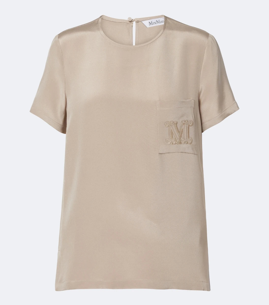 Max Mara - Logo silk top