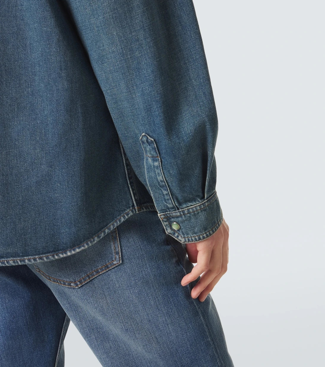 Versace - Medusa denim overshirt