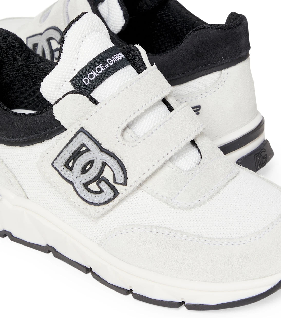 Dolce&Gabbana Kids - DG suede-trimmed sneakers