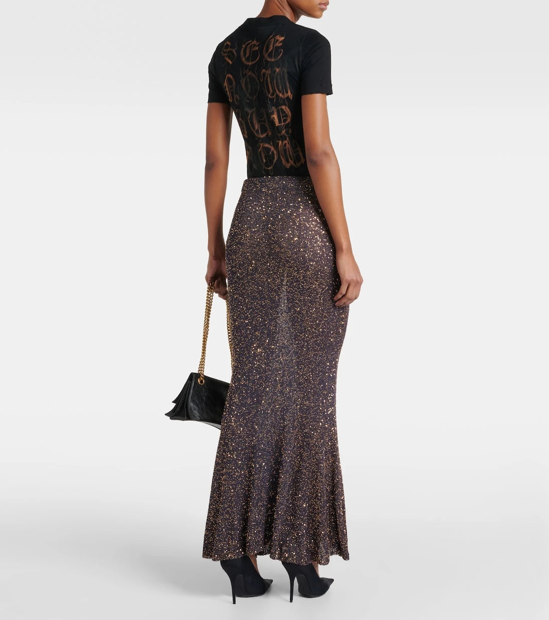 Balenciaga - Sequined maxi skirt