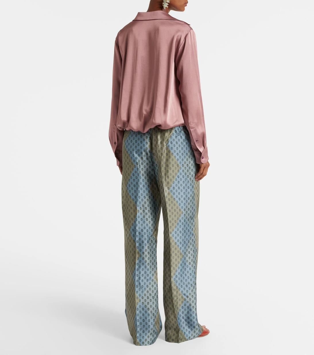 Dries Van Noten - Satin wrap top