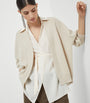 Brunello Cucinelli Beige Cashmere Removable-Blouse Cardigan