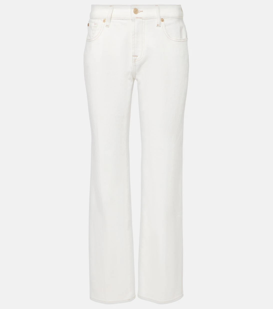 7 For All Mankind - High-rise straight jeans