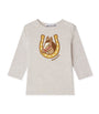 Cotton Horse Print Long-Sleeve T-Shirt (6-18 Months)