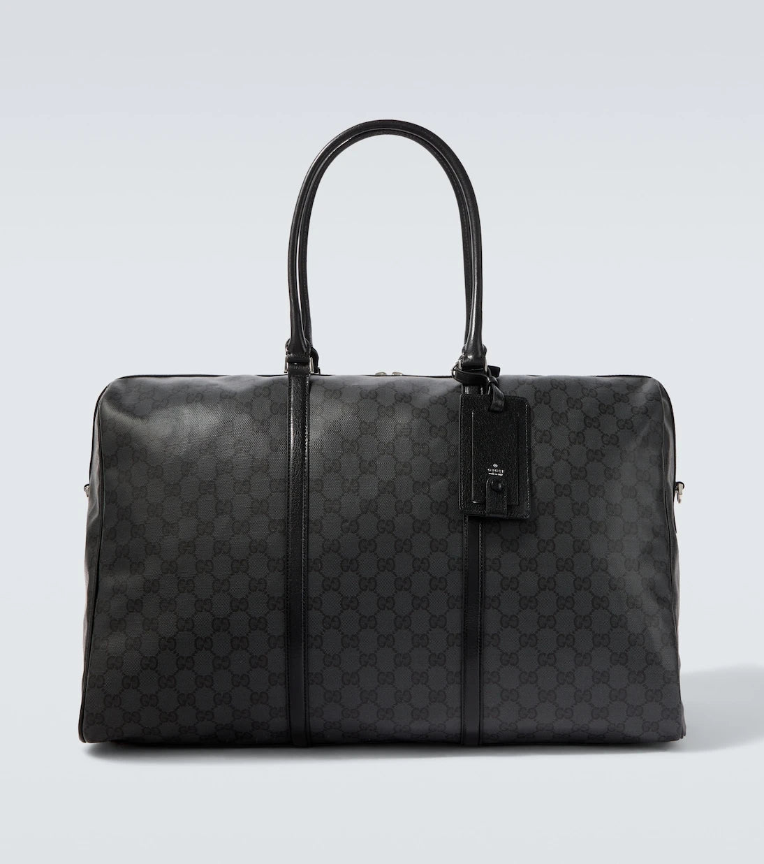Gucci - GG canvas leather-trimmed duffel bag
