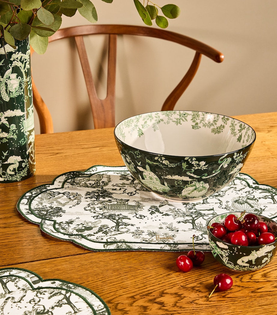 Cotton-Linen Toile Placemats (Set of 4)