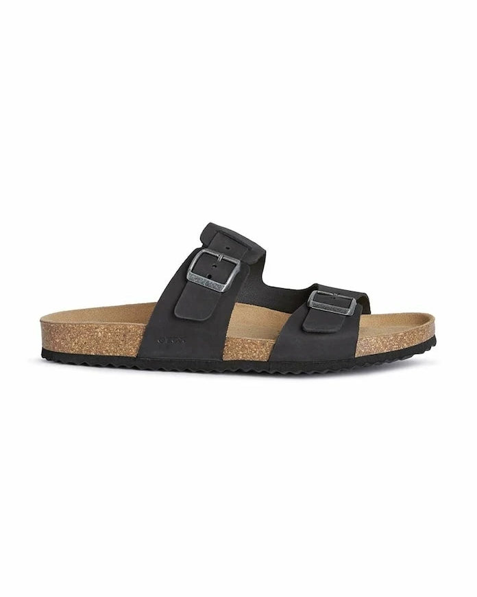 Geox U SANDAL GHITA B Süet Terlik