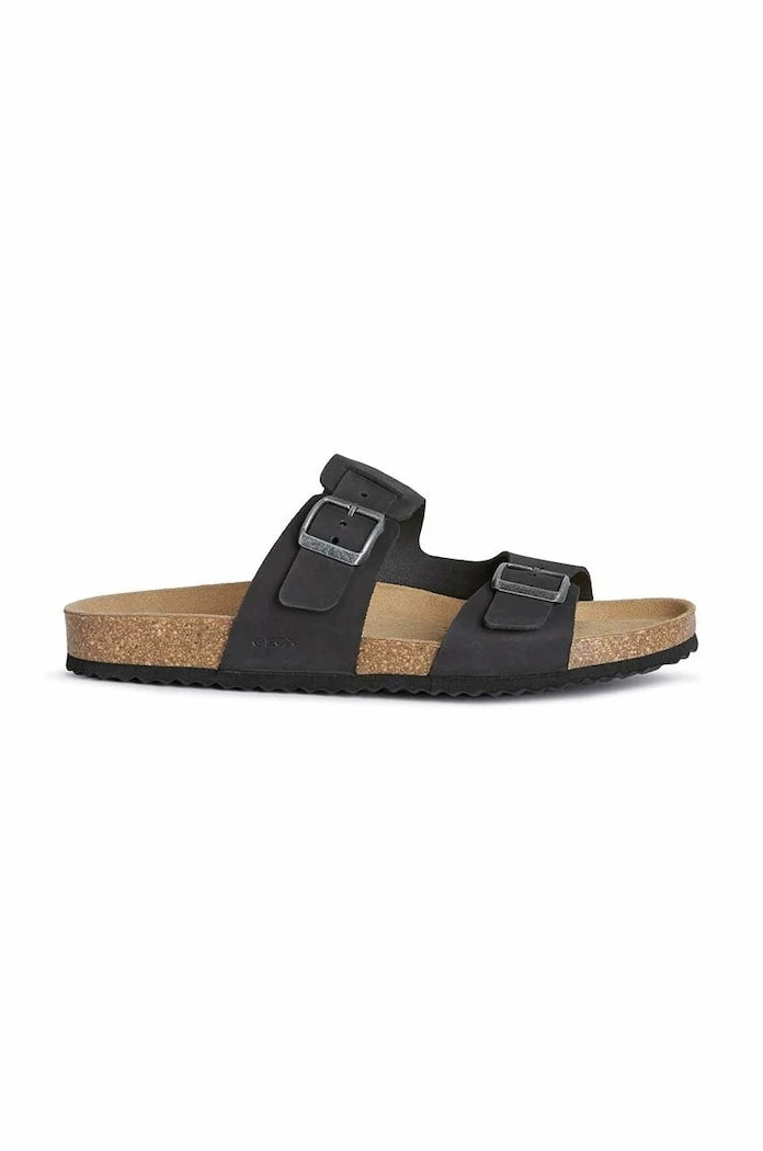 Geox U SANDAL GHITA B Süet Terlik