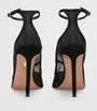 Aquazzura Black Mesh Love Affair Pumps 105