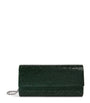 Green Satin Crystal-Embellished Perry Clutch Bag