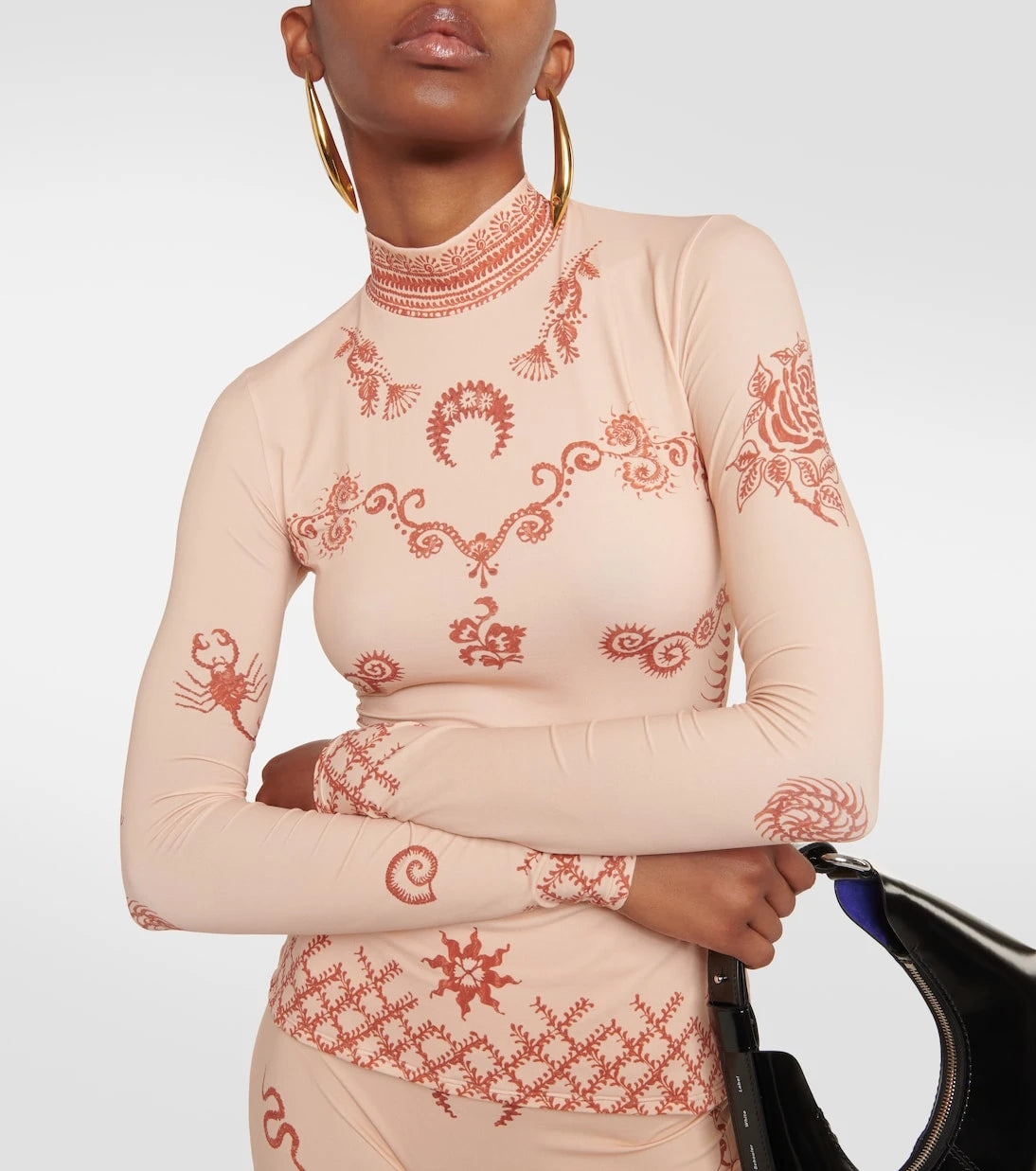 Marine Serre - Regenerated Second Skin jersey top