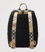 Black Quilted Horseshoe Backpack
