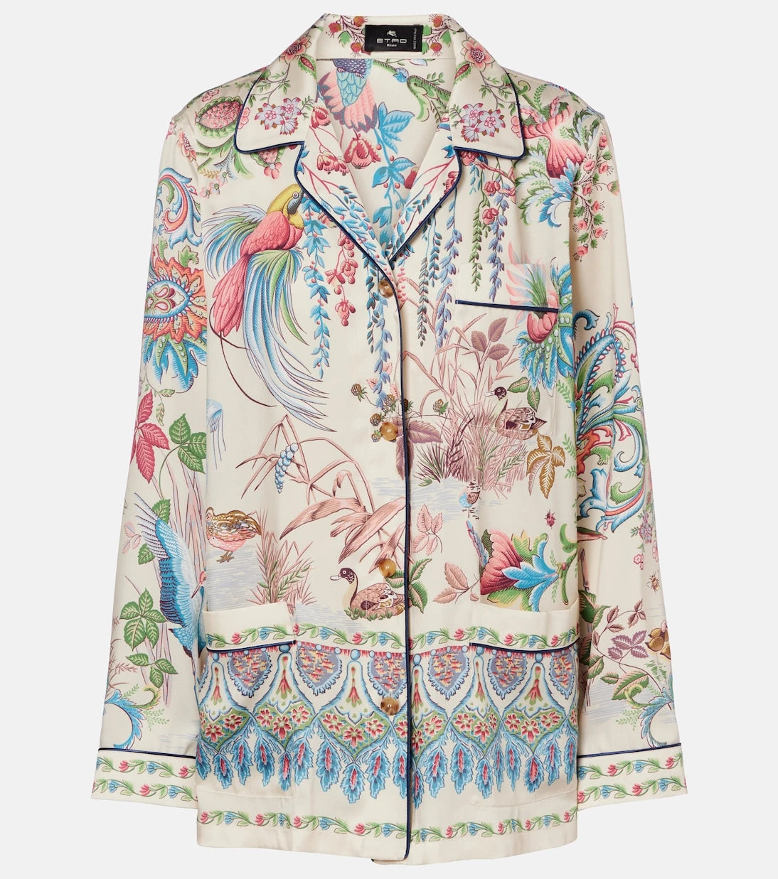 Etro - Printed bowling shirt