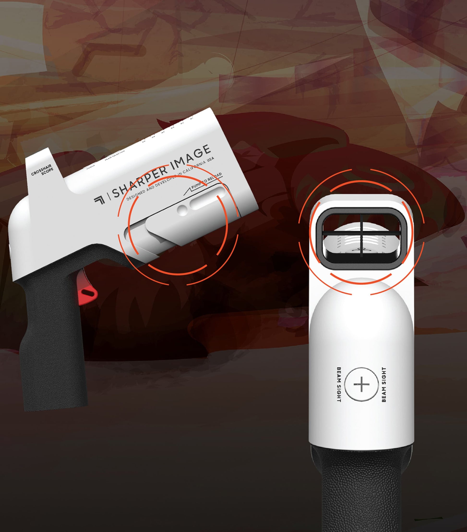 SHARPER IMAGE Laser Tag Battletank Handtank Battle Pack