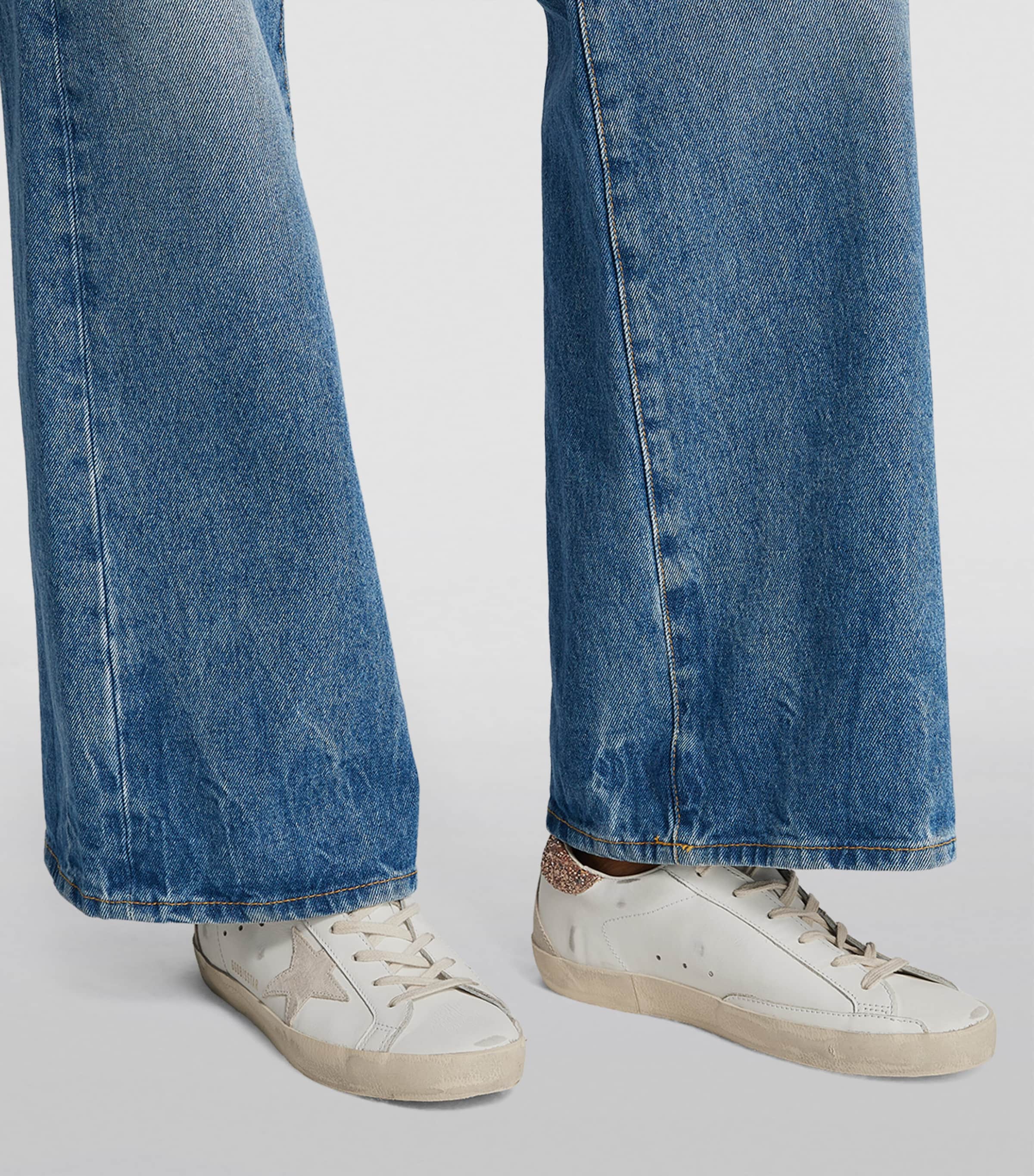 Golden Goose White Leather Super-Star Sneakers