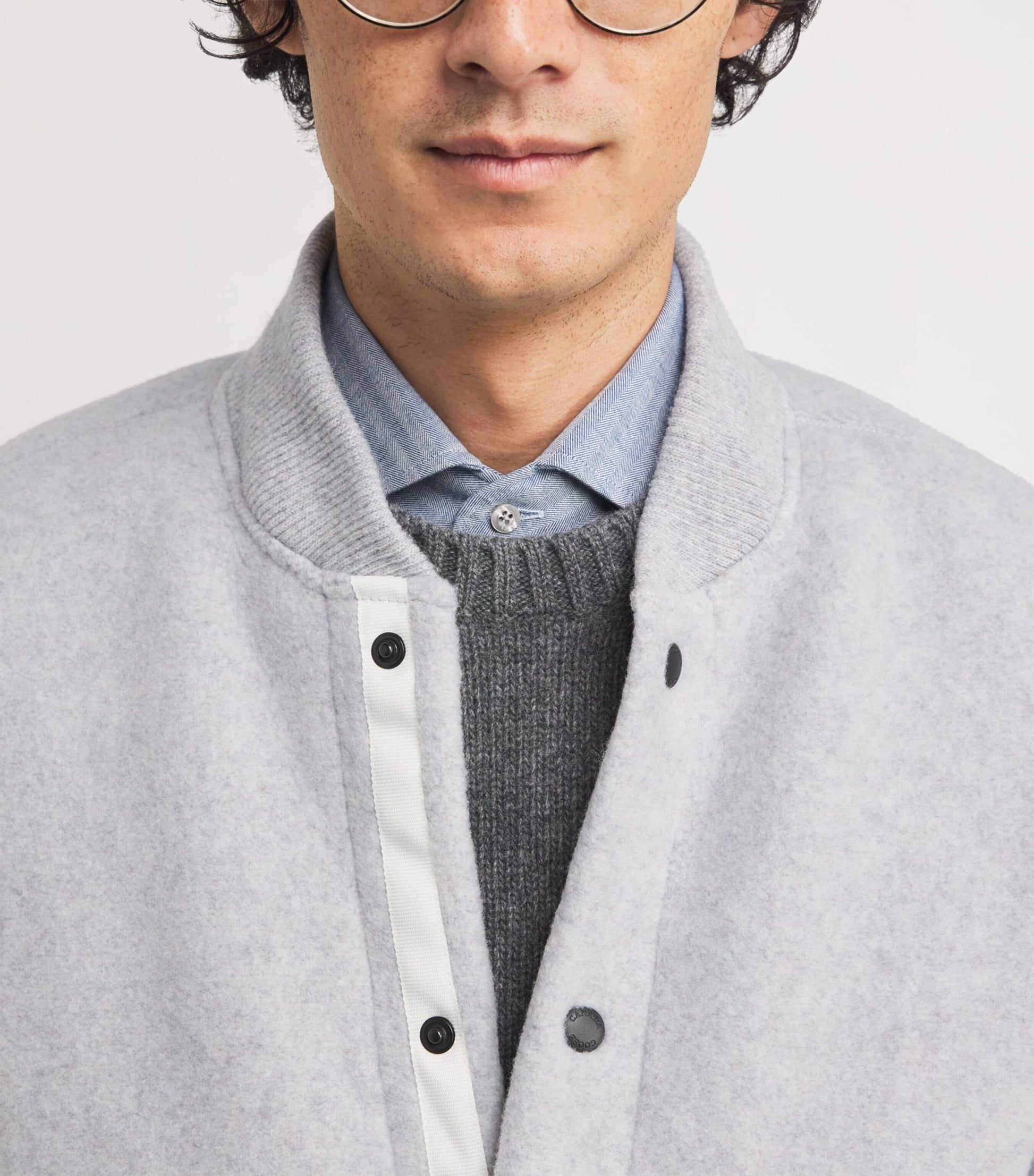 Wool-Blend Hudson Bomber Jacket