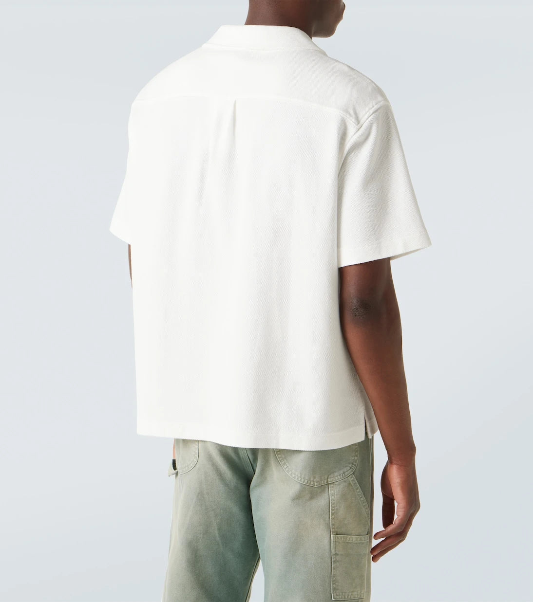 Frame - Cotton piqué bowling shirt