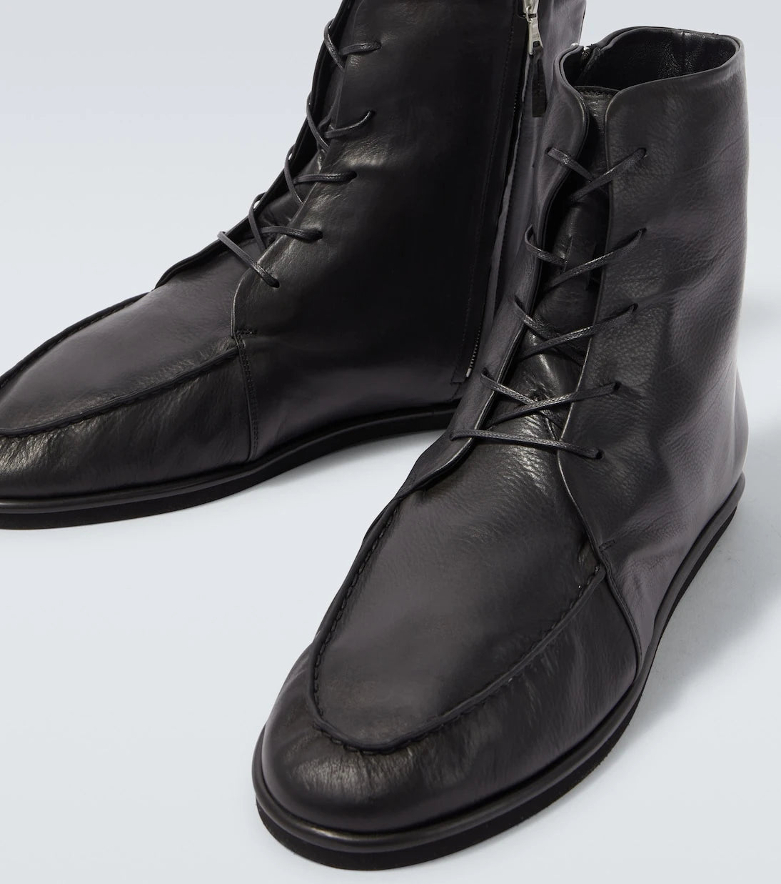 Auralee - Leather Derby boots