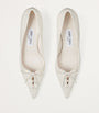 Jimmy Choo White Scarlett 50 Leather Pumps