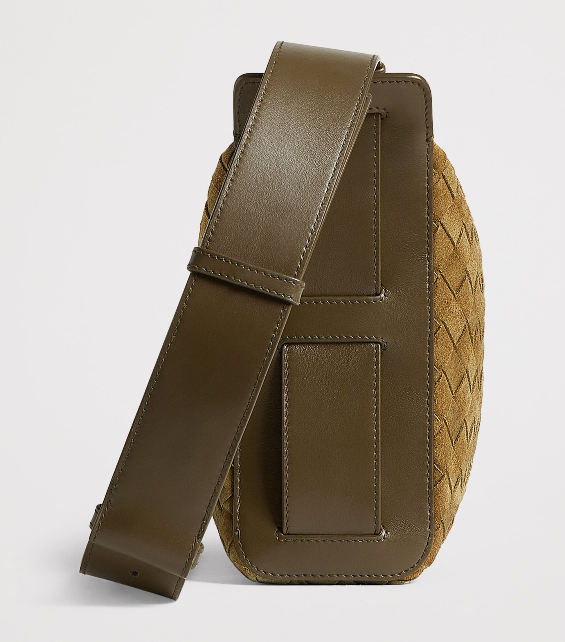 Suede Intrecciato Tribeca Cross-Body Bag