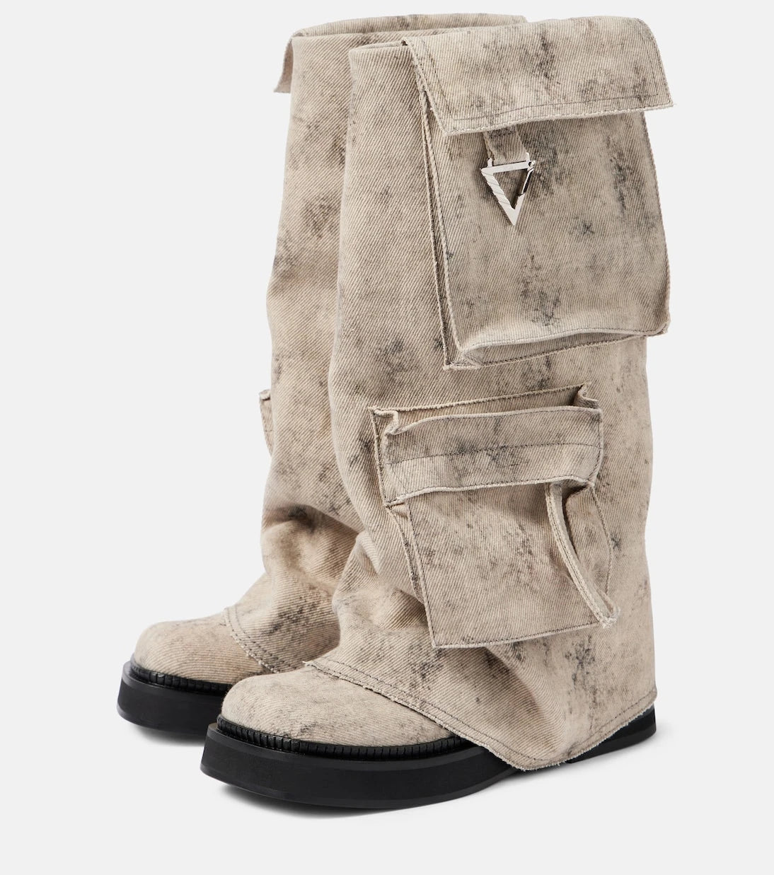 The Attico - Robin canvas combat boots