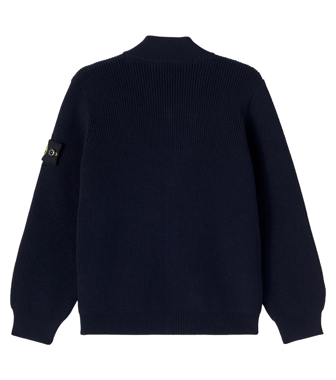 Stone Island Junior - Pusula desenli pamuklu fermuarlı süveter
