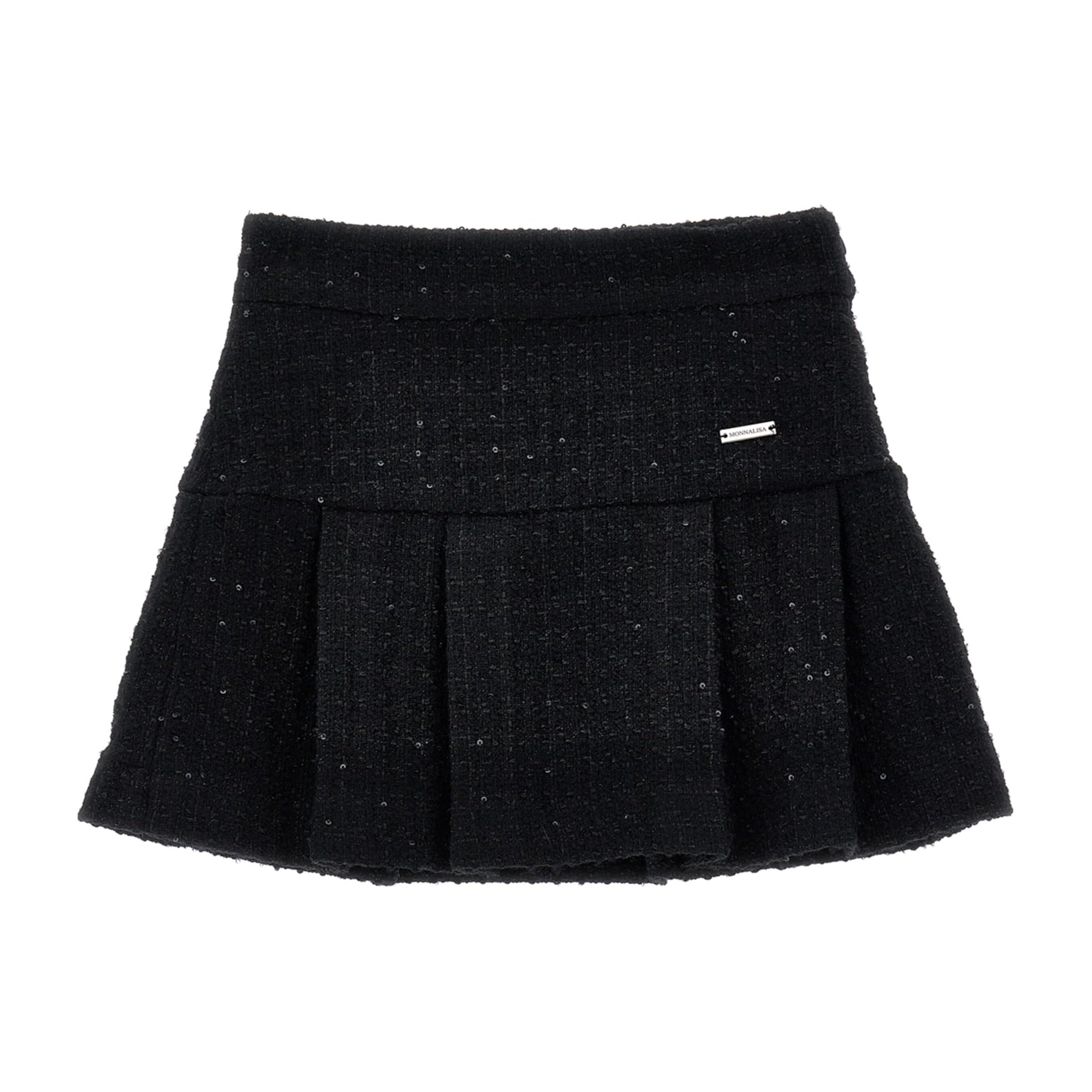 Monnalisa Bouclé Sequin Mini Skirt (2-12 Years)