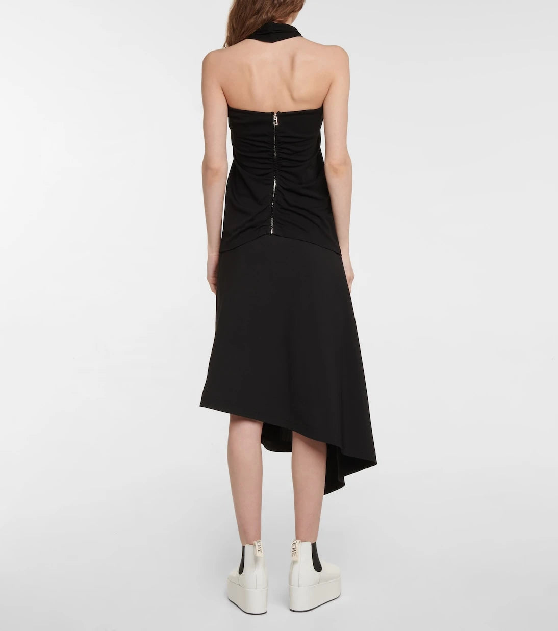Loewe - Halterneck crêpe jersey top