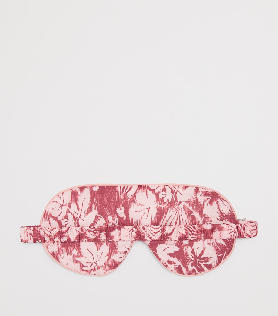 Desmond & Dempsey Red Fig Print Alma Eye Mask
