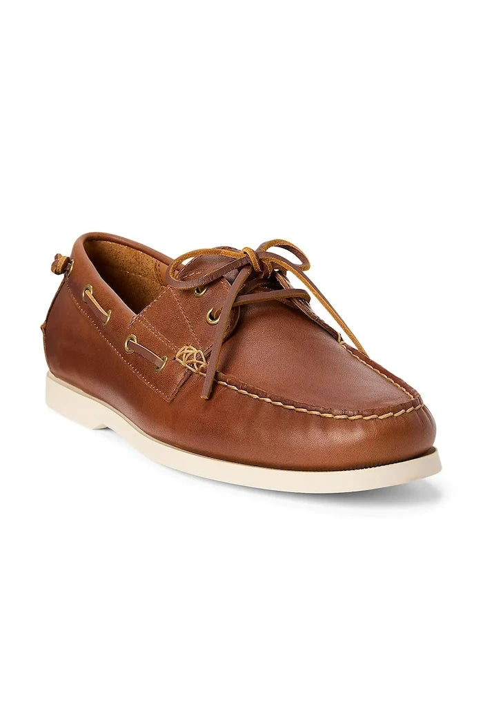 Кожени мокасини Polo Ralph Lauren Merton Boat
