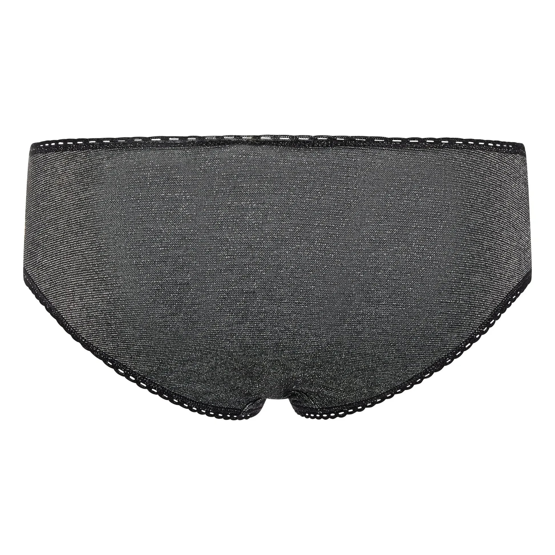 Momoni - Amaca Metallic Panties | Charcoal grey