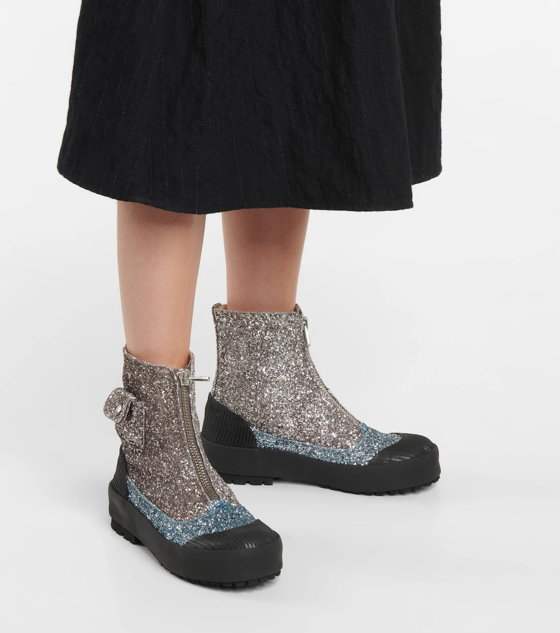 JW Anderson - Duck glitter ankle boots