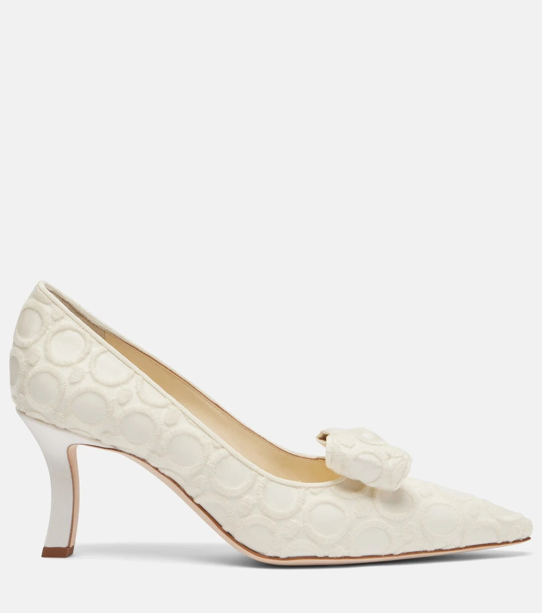 Manolo Blahnik - Epirotes 70 embroidered satin pumps