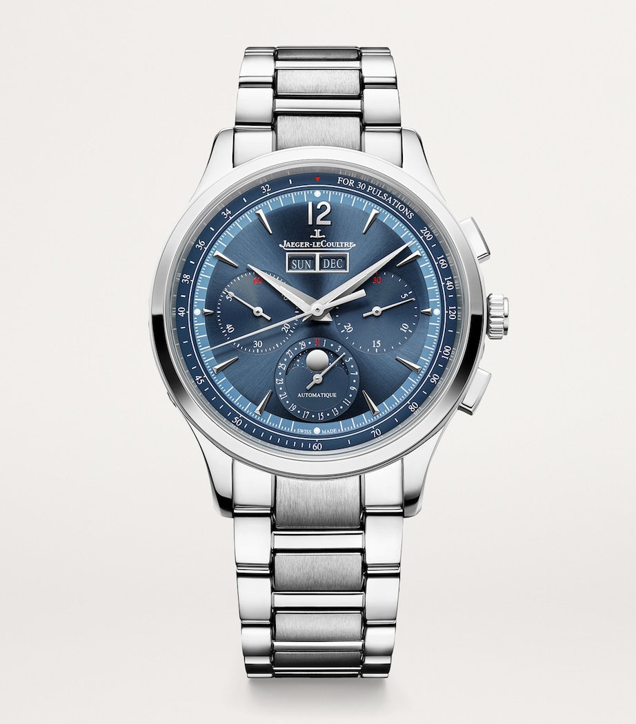 Stainless Steel Master Control Chronograph Calendar Watch 40mm