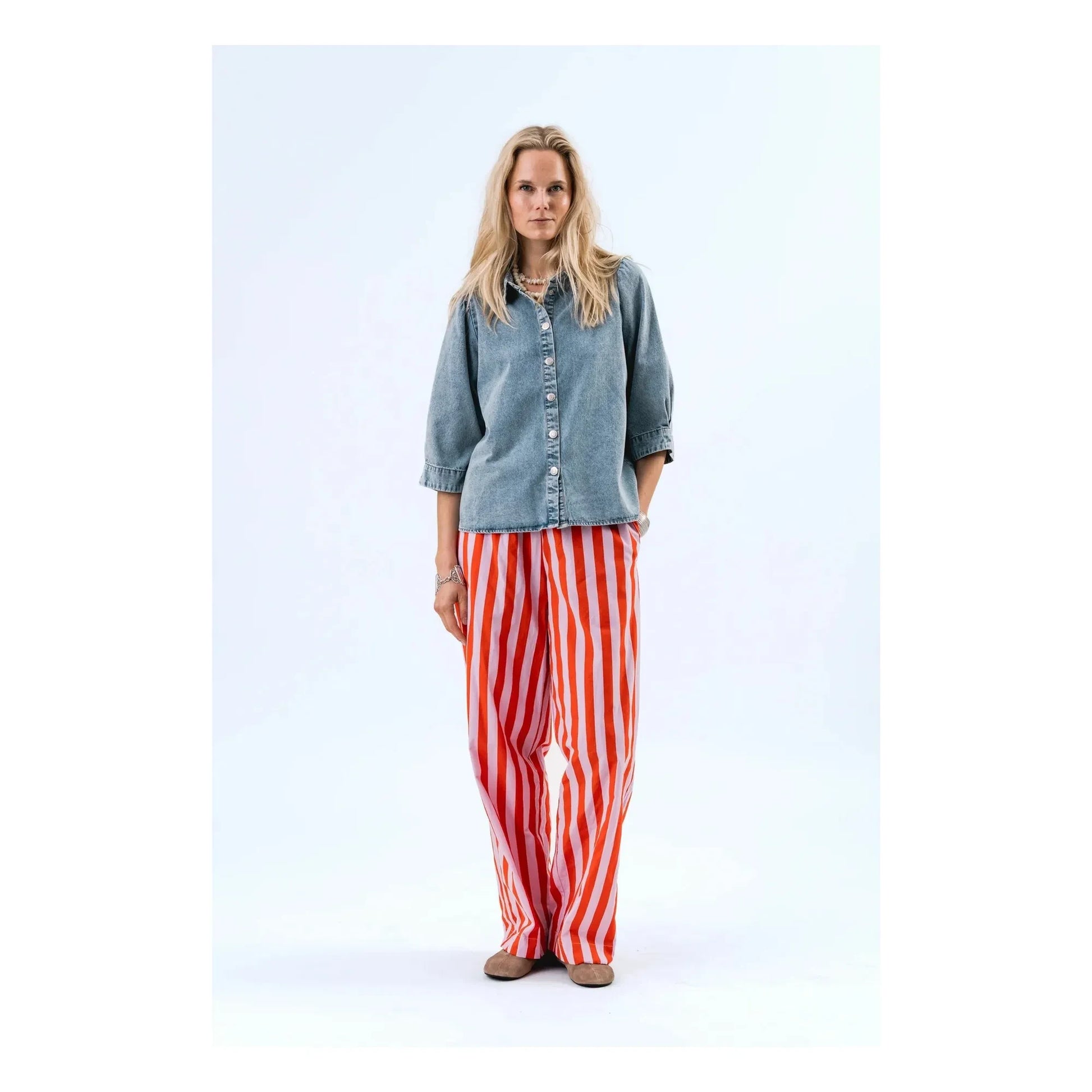 Lollys Laundry - Bono Denim shirt | Washed Blue