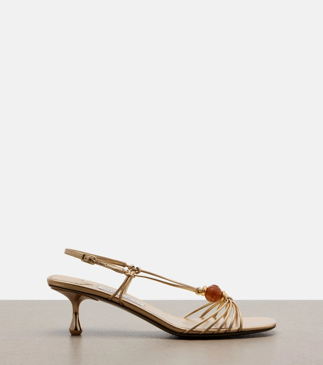 Jimmy Choo - Lova embellished metallic leather sandals