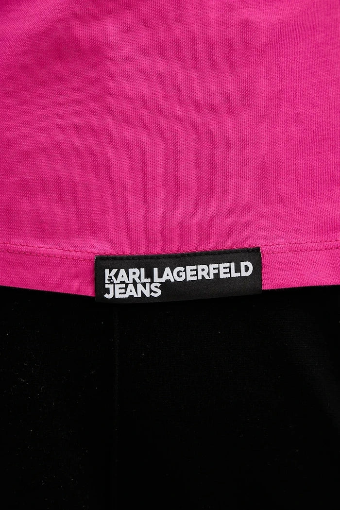 Karl Lagerfeld Jeans kadın pamuklu tişört