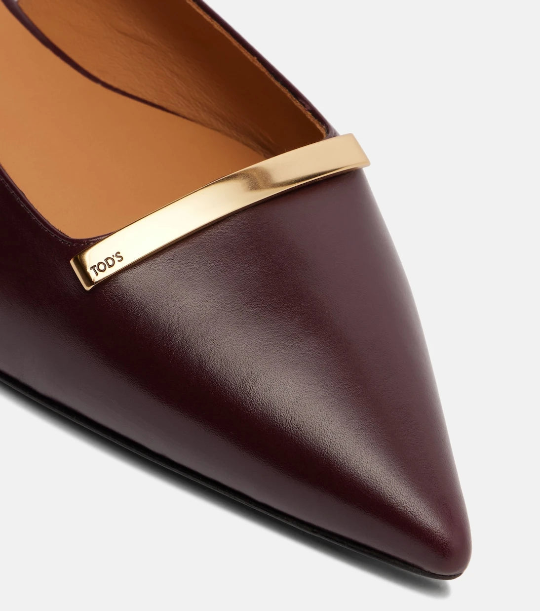 Tod's - Barretta leather slingback flats