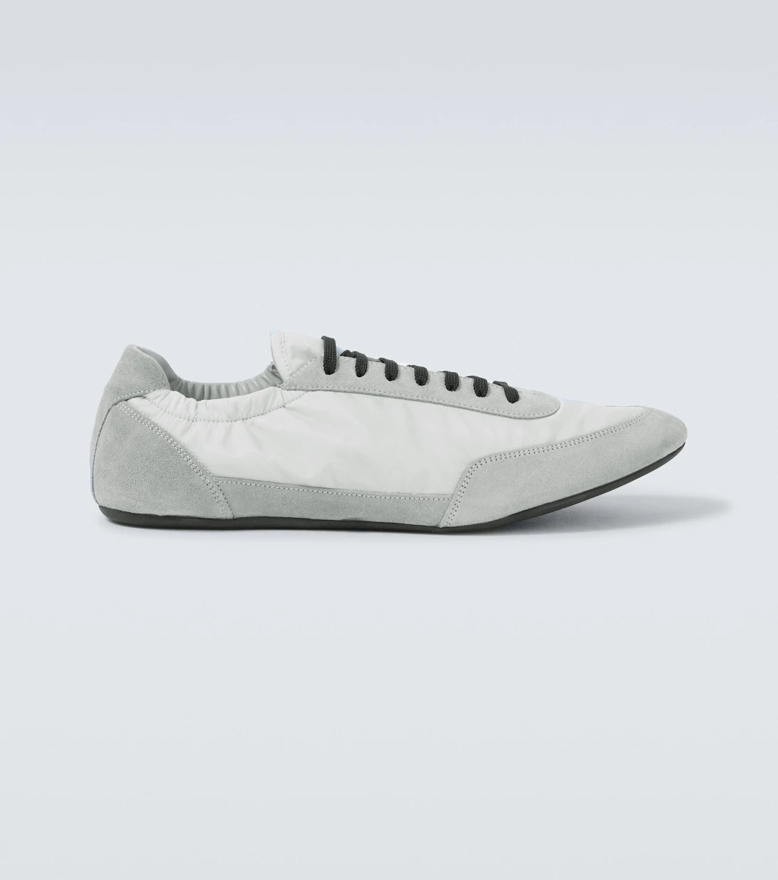 Prada - Collapse Re-Nylon and suede sneakers