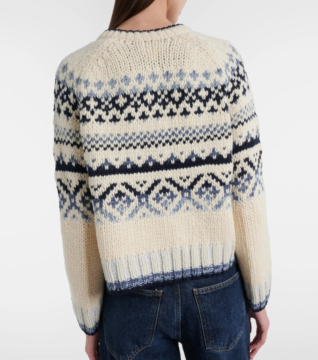 Velvet - سترة Fair Isle محبوكة من مزيج الصوف من Tovah