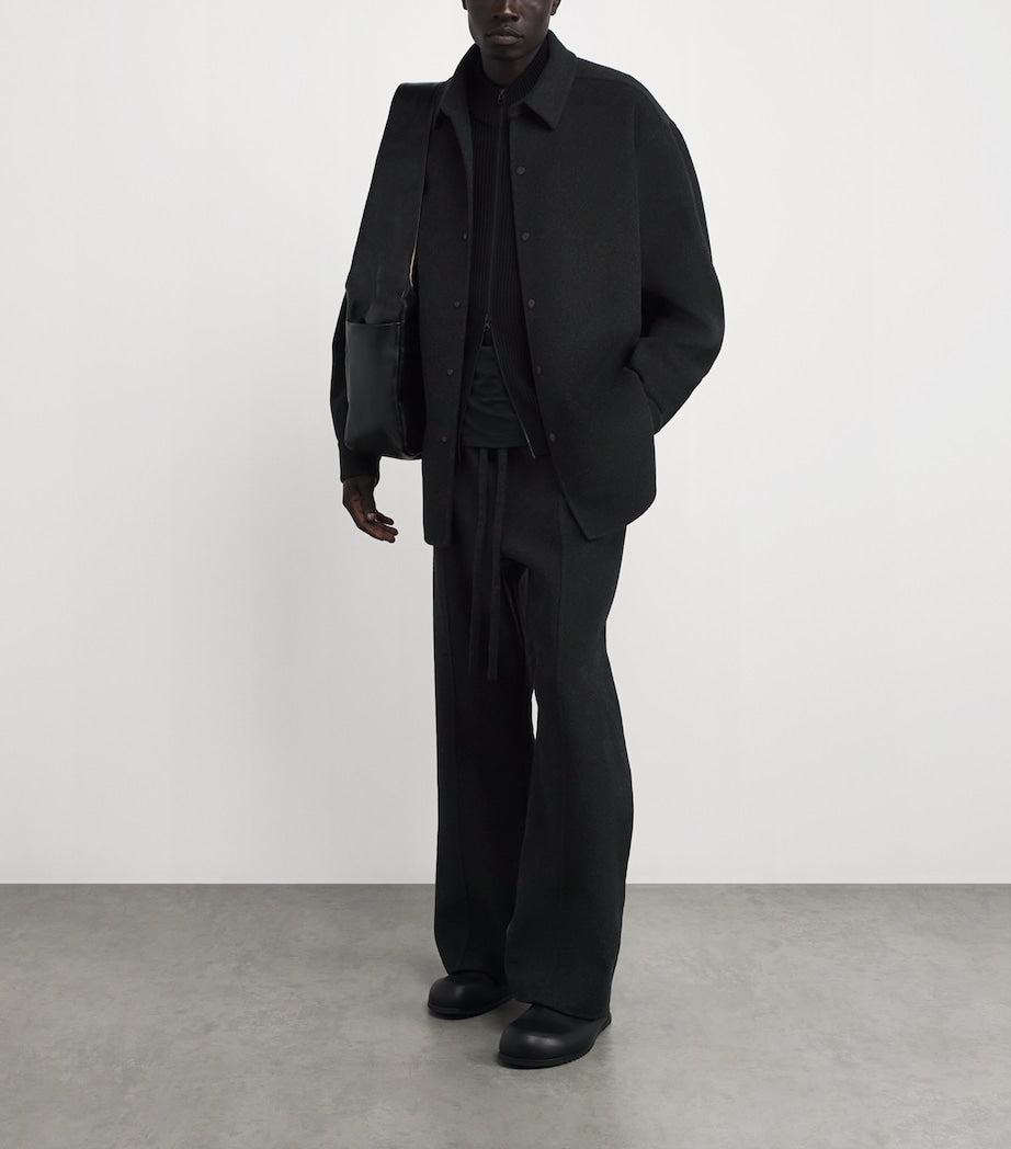 Fear Of God Black Virgin Wool-Cashmere Overshirt