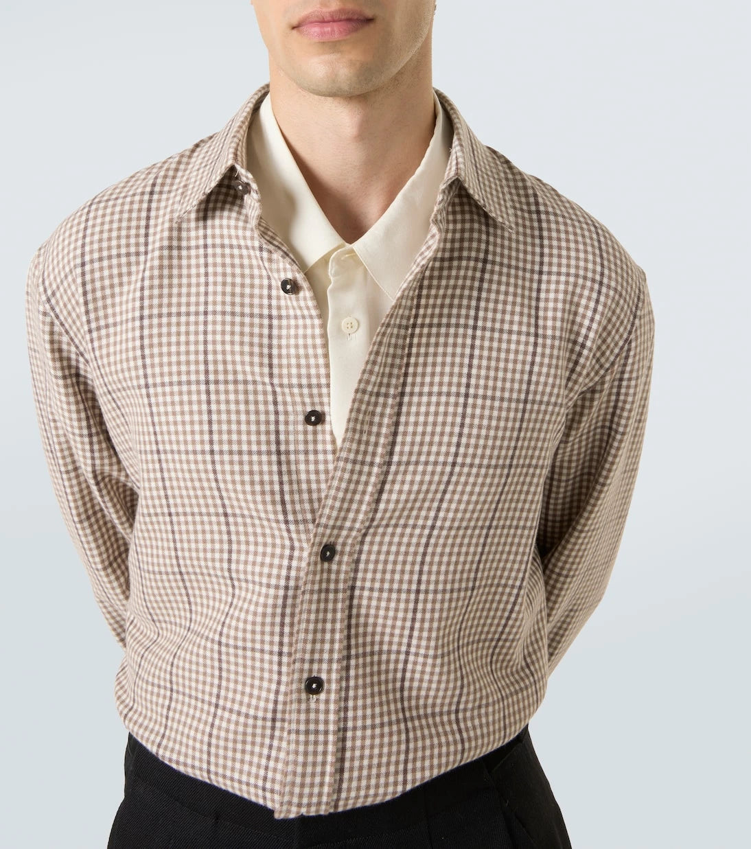 Zegna - Checked cotton shirt