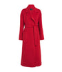 Fabiana Filippi Red Wool-Cashmere Wrap Coat